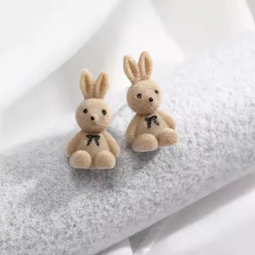 Rabbit Stud Earrings – Playful Cuteness