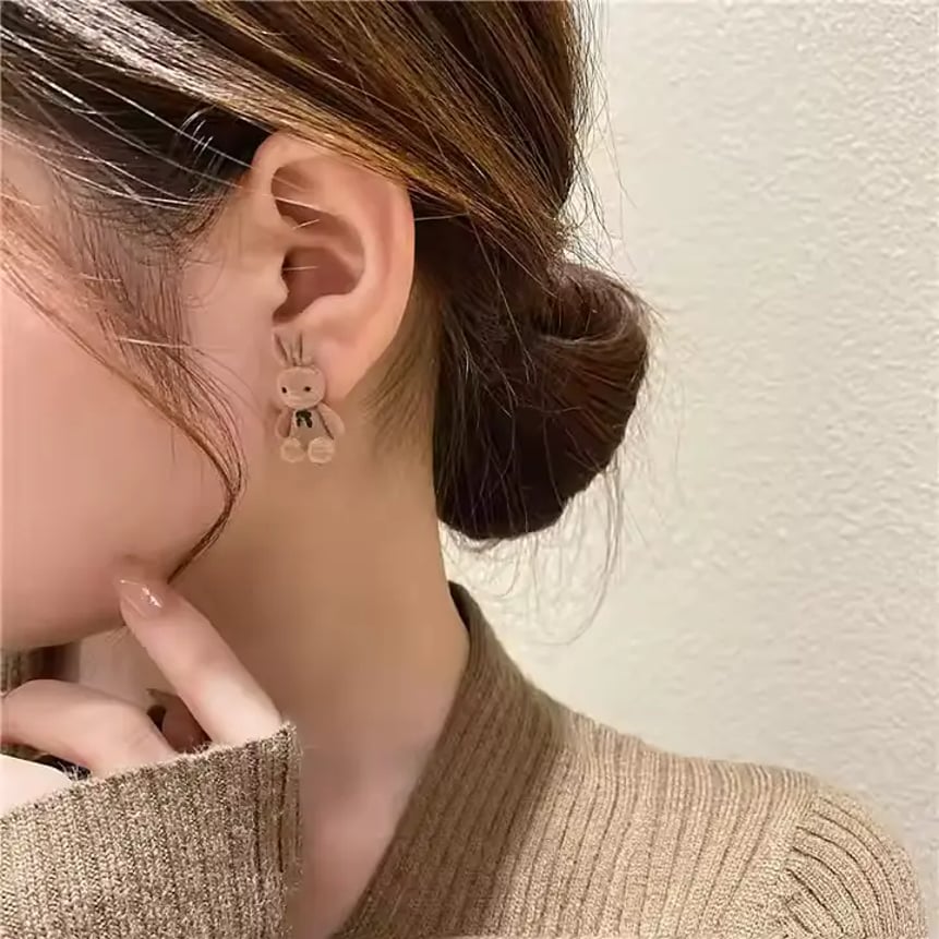 Rabbit Stud Earrings – Playful Cuteness