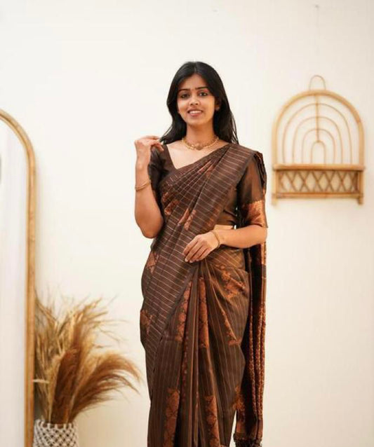 Exquisite Kanjeevaram silk saree